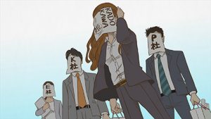 『ガイコツ書店員 本田さん』第3話 A「仁義なき戦い」/B「漫画迷子」-01
